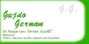 gujdo german business card